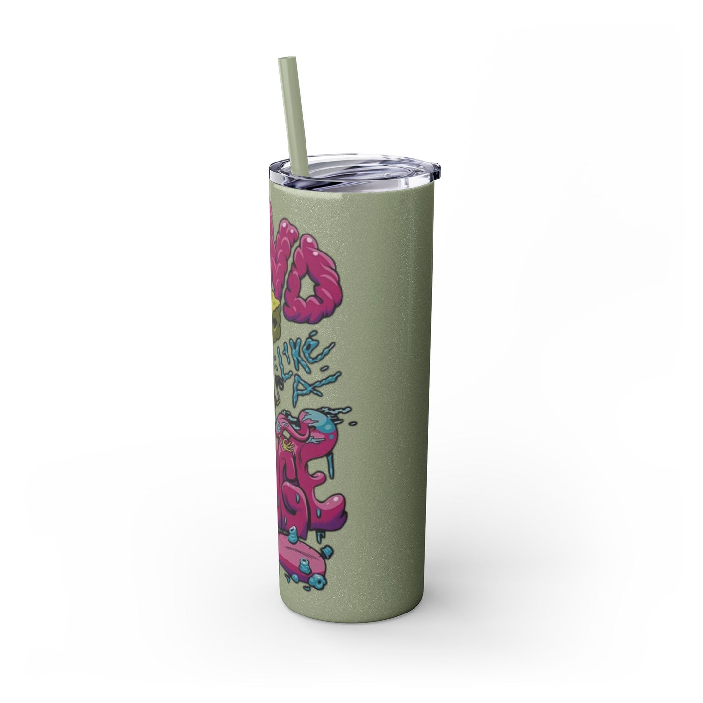 Mind Like A Sponge Tumbler with Straw, 20oz