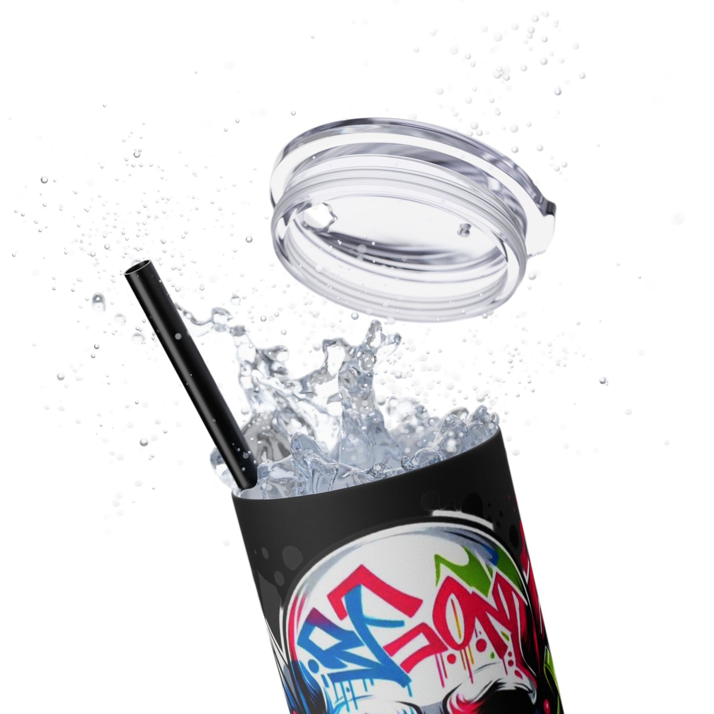 Skull Game On Tumbler with Straw, 20oz